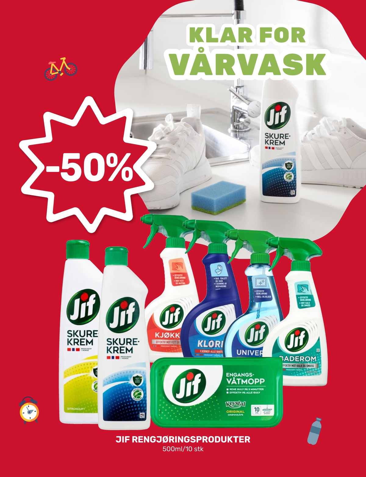 Se Matkroken kundeavis for uke 15 på Tilbudsuken.no. Se gode tilbud på mange varer, f.eks. rengjøringsmiddel jif eller engangsmopp jif. Les kundeavisen her! Side 5