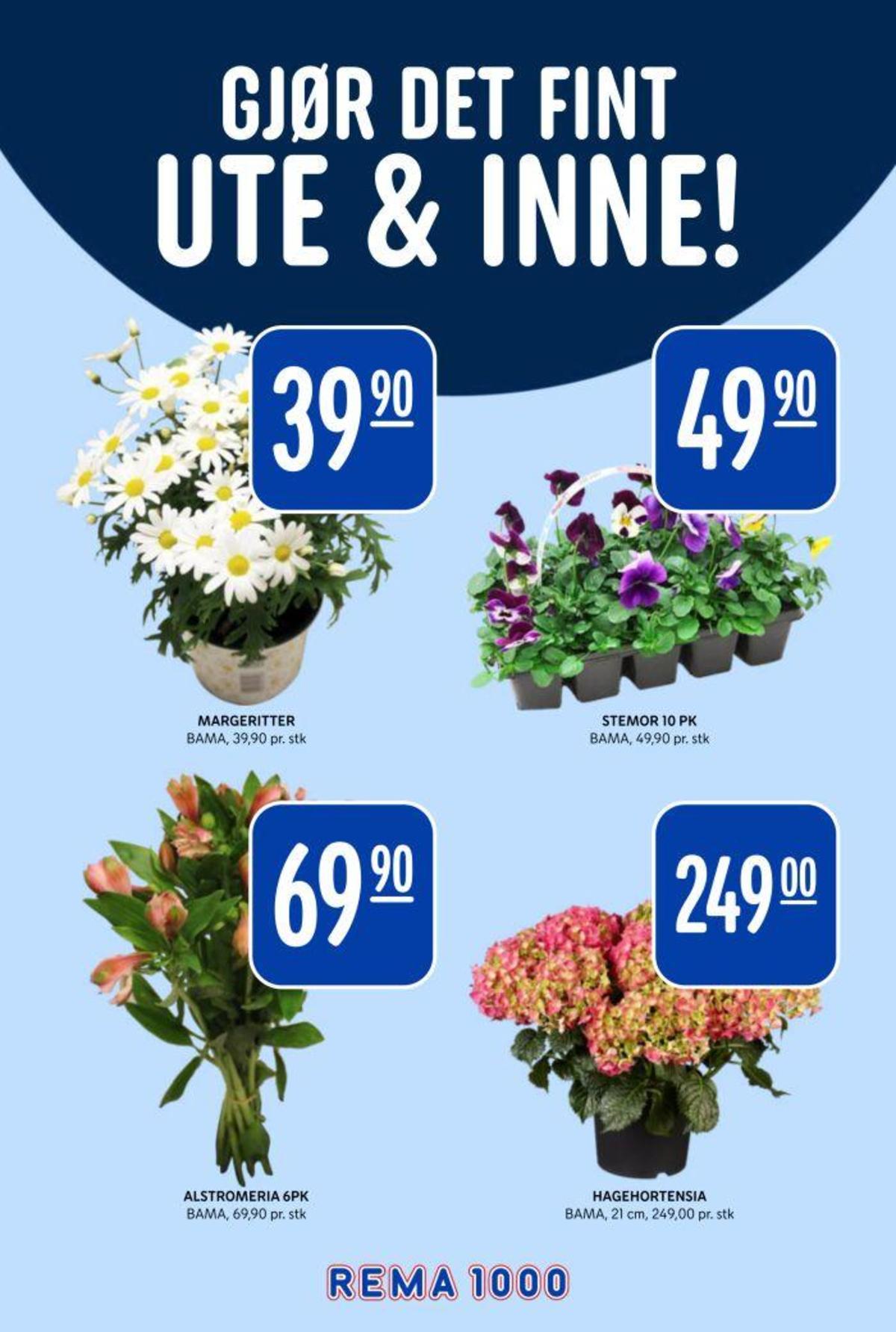 Se Rema 1000 kundeavis for uke 15 på Tilbudsuken.no. Se gode tilbud på mange varer, f.eks. plante bama eller plante bama. Les kundeavisen her! Side 27