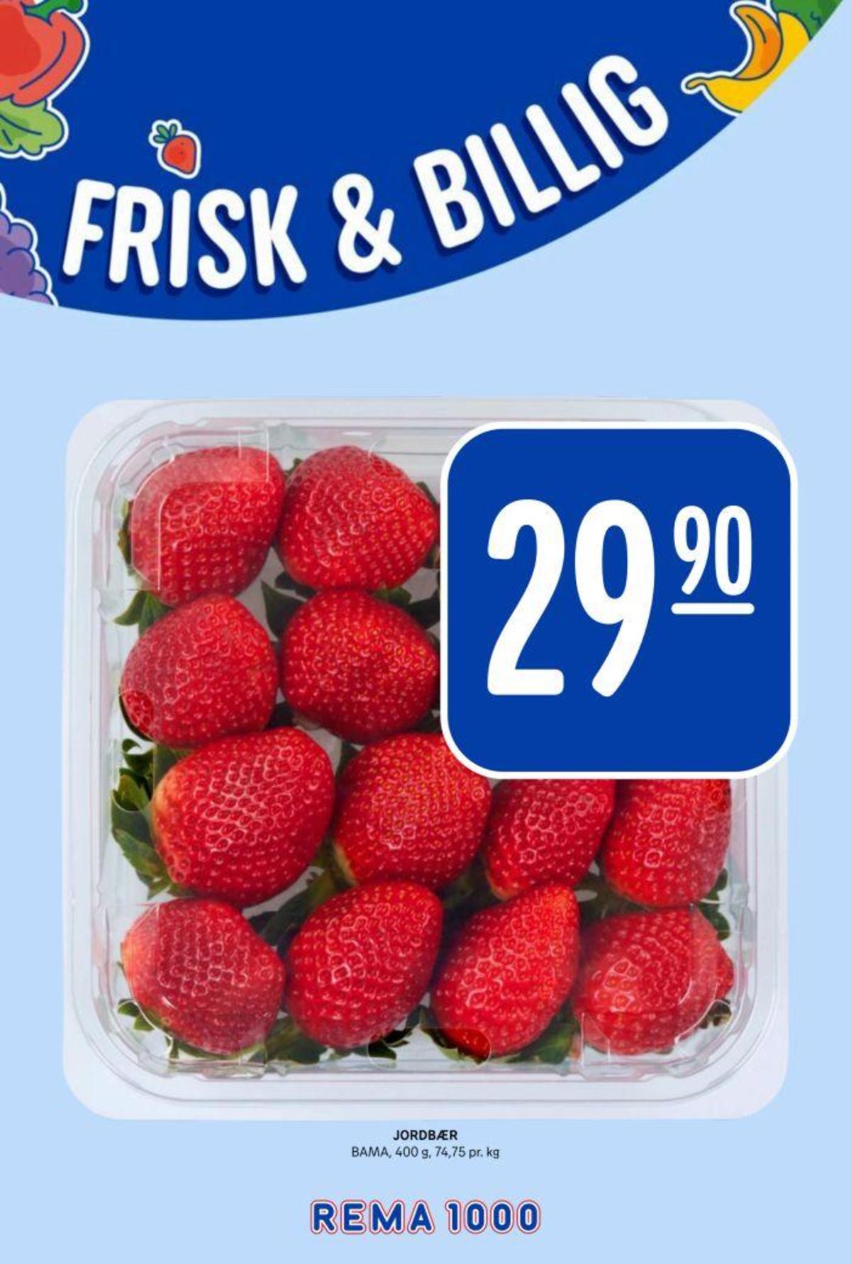 Se Rema 1000 kundeavis for uke 15 på Tilbudsuken.no. Se gode tilbud på mange varer, f.eks. jordbær bama eller andre varer. Les kundeavisen her! Side 6