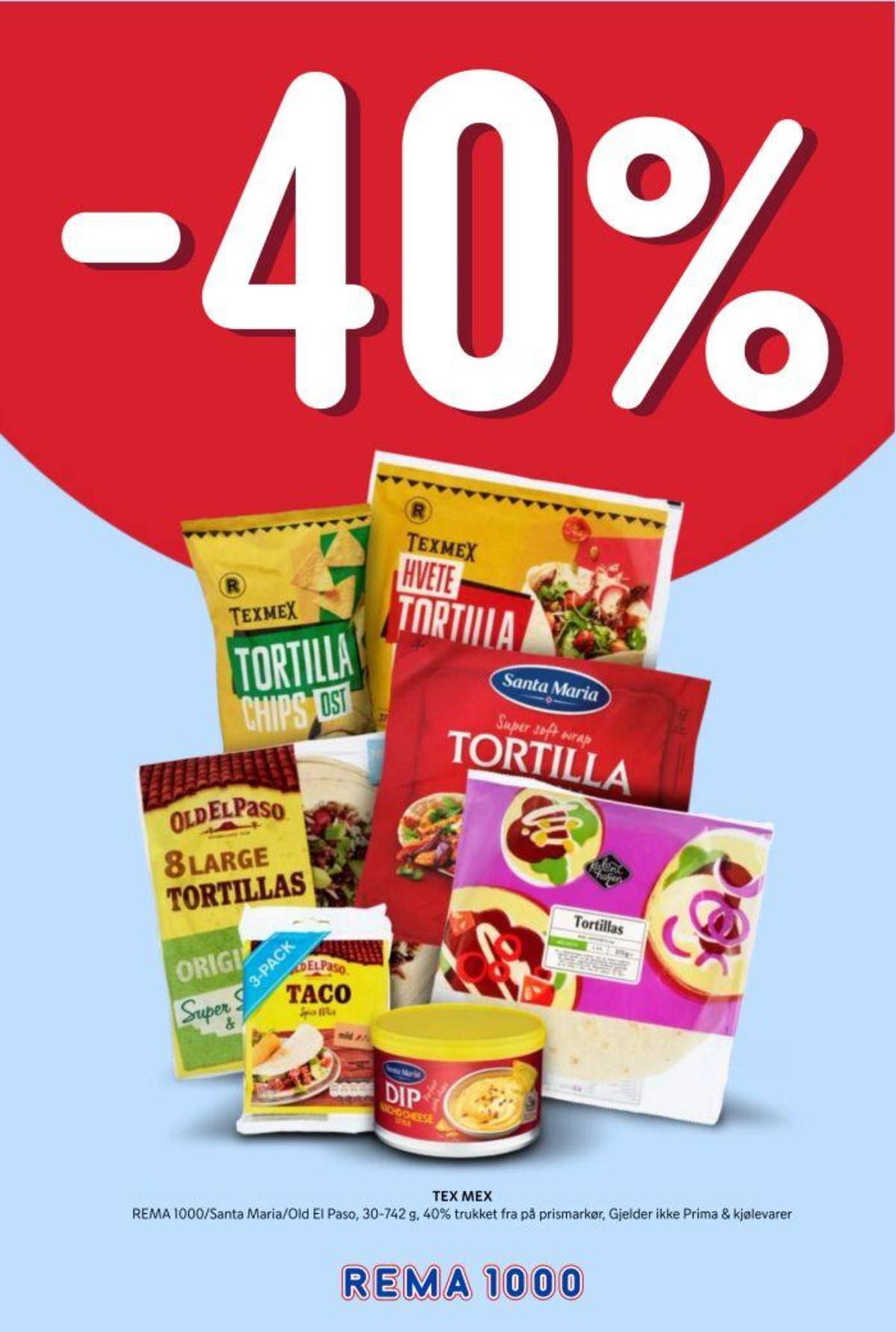 Se Rema 1000 kundeavis for uke 15 på Tilbudsuken.no. Se gode tilbud på mange varer, f.eks. tortillachips ost rema 1000 eller dip nacho cheese style santa maria. Les kundeavisen her! Side 9