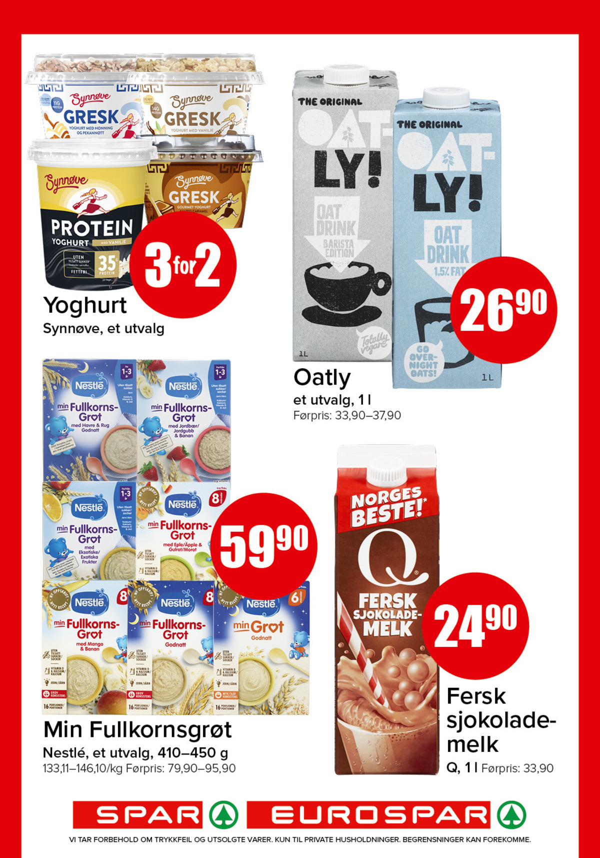 Se Spar - Eurospar kundeavis for uke 15 på Tilbudsuken.no. Se gode tilbud på mange varer, f.eks. gresk yoghurt gourmet salted caramel synnøve finden eller gresk yoghurt med honning & pekannøtt synnøve finden. Les kundeavisen her! Side 10