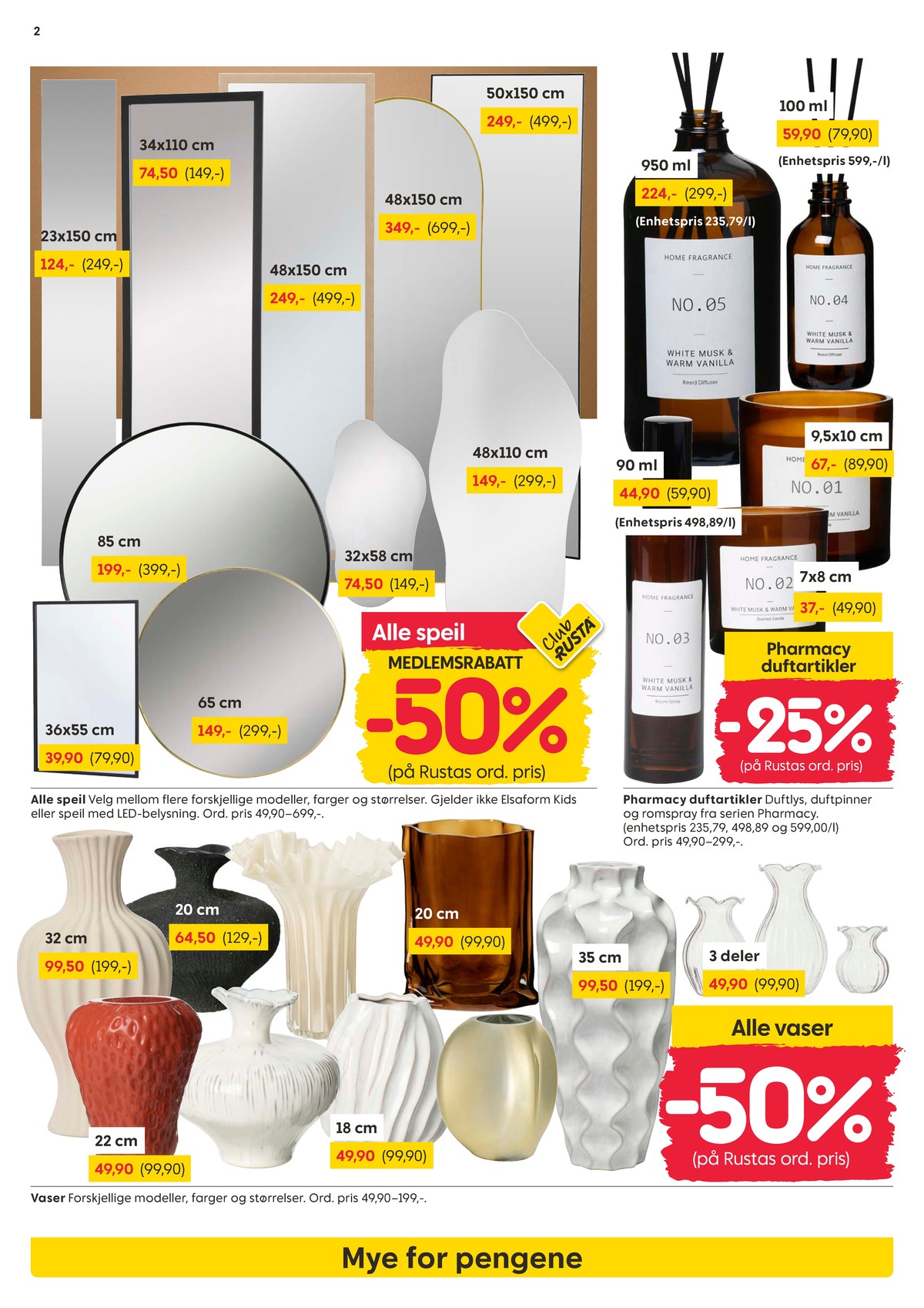 Se Rusta kundeavis for uke 15 på Tilbudsuken.no. Se gode tilbud på mange varer, f.eks. vase ukjent eller vase ukjent. Les kundeavisen her! Side 2