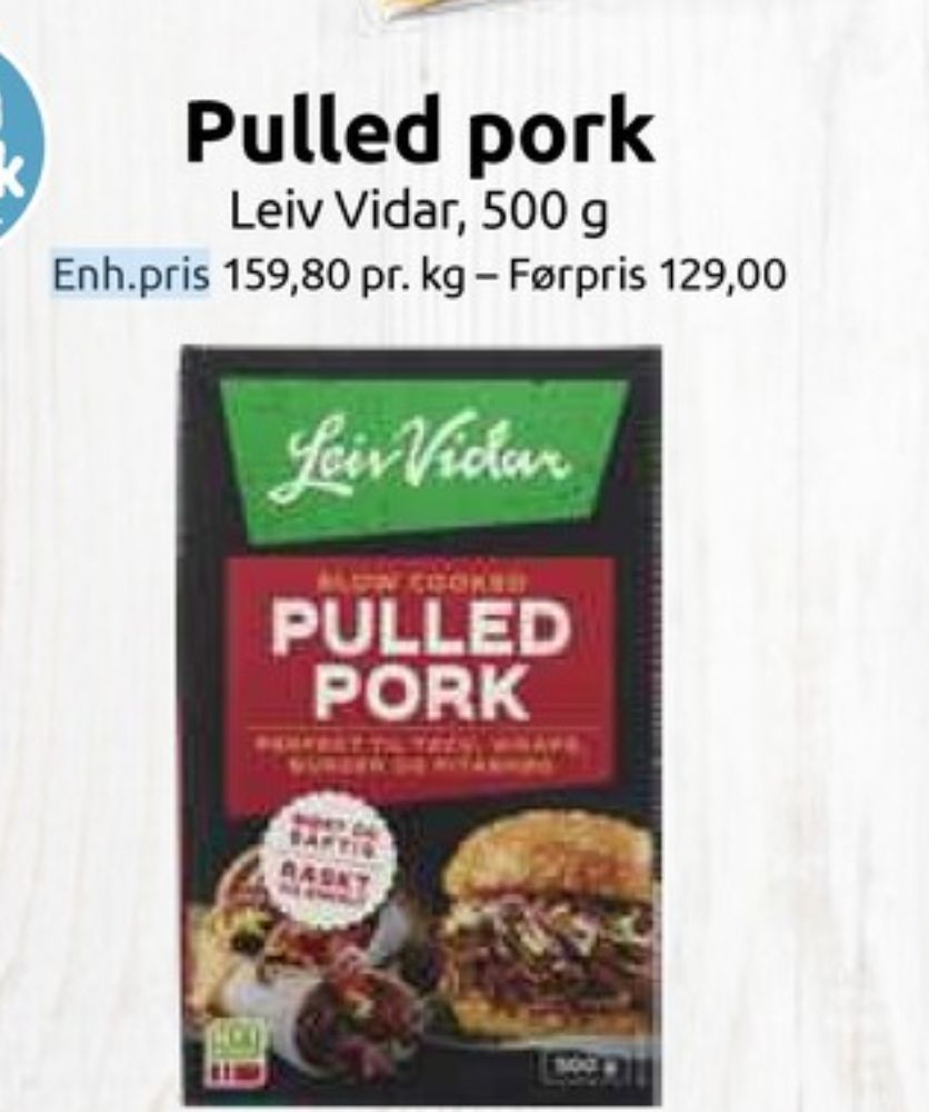 Leiv Vidar, Pulled Pork
