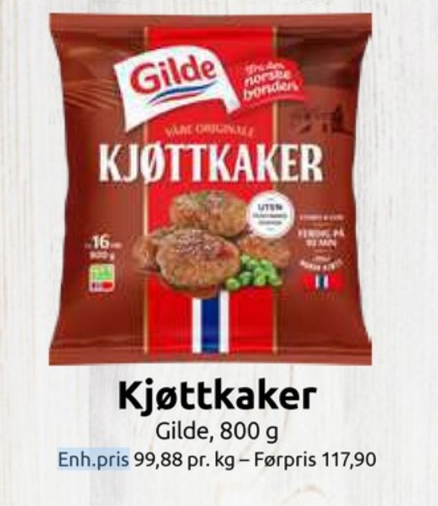 Gilde, Kjøttkaker