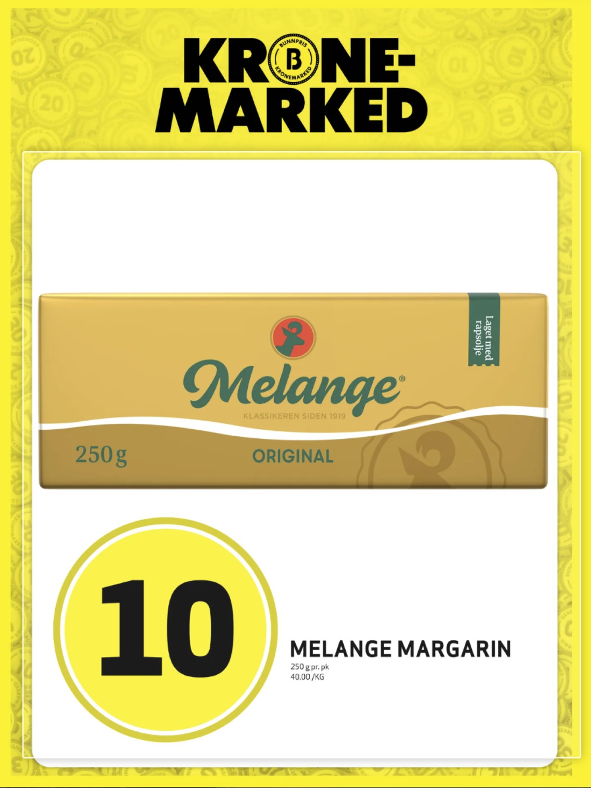 Se Bunnpris kundeavis for uke 15 på Tilbudsuken.no. Se gode tilbud på mange varer, f.eks. original margarin melange eller andre varer. Les kundeavisen her! Side 6