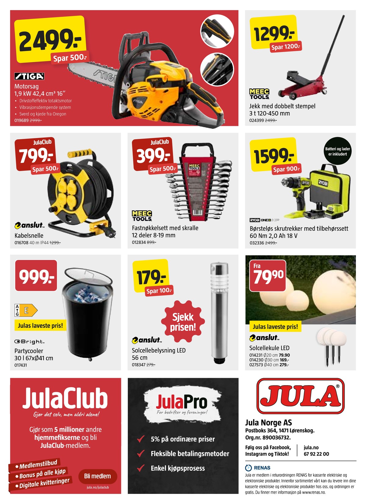 Se Jula kundeavis for uge 15 på Tilbudsuken.no. Se gode tilbud på mange varer. Les kundeavisen her! Side 8