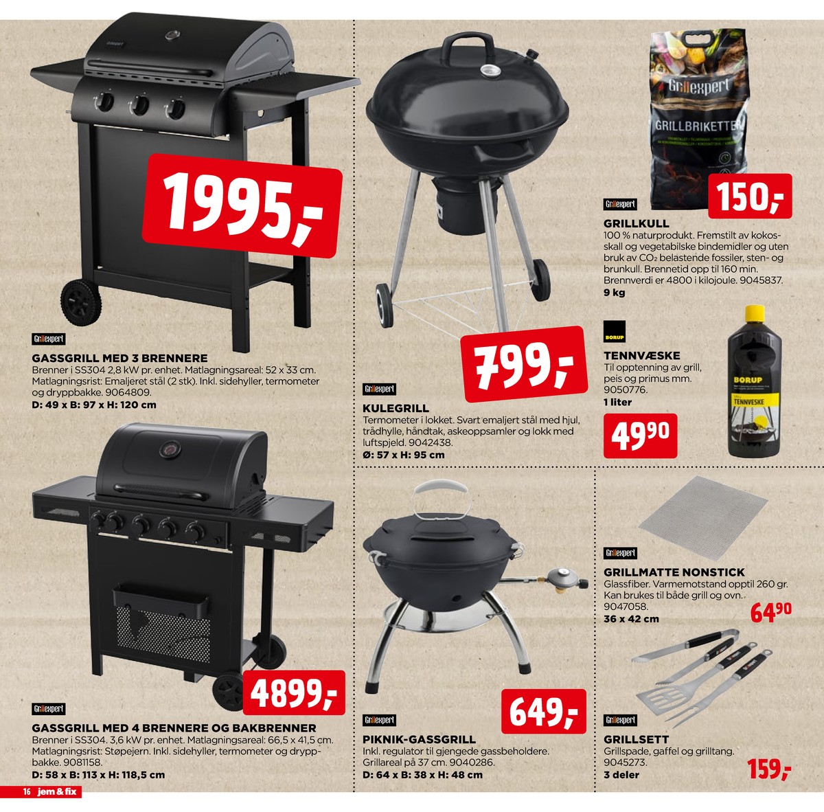 Se Jem & Fix kundeavis for uge 15 på Tilbudsuken.no. Se gode tilbud på mange varer. Les kundeavisen her! Side 16