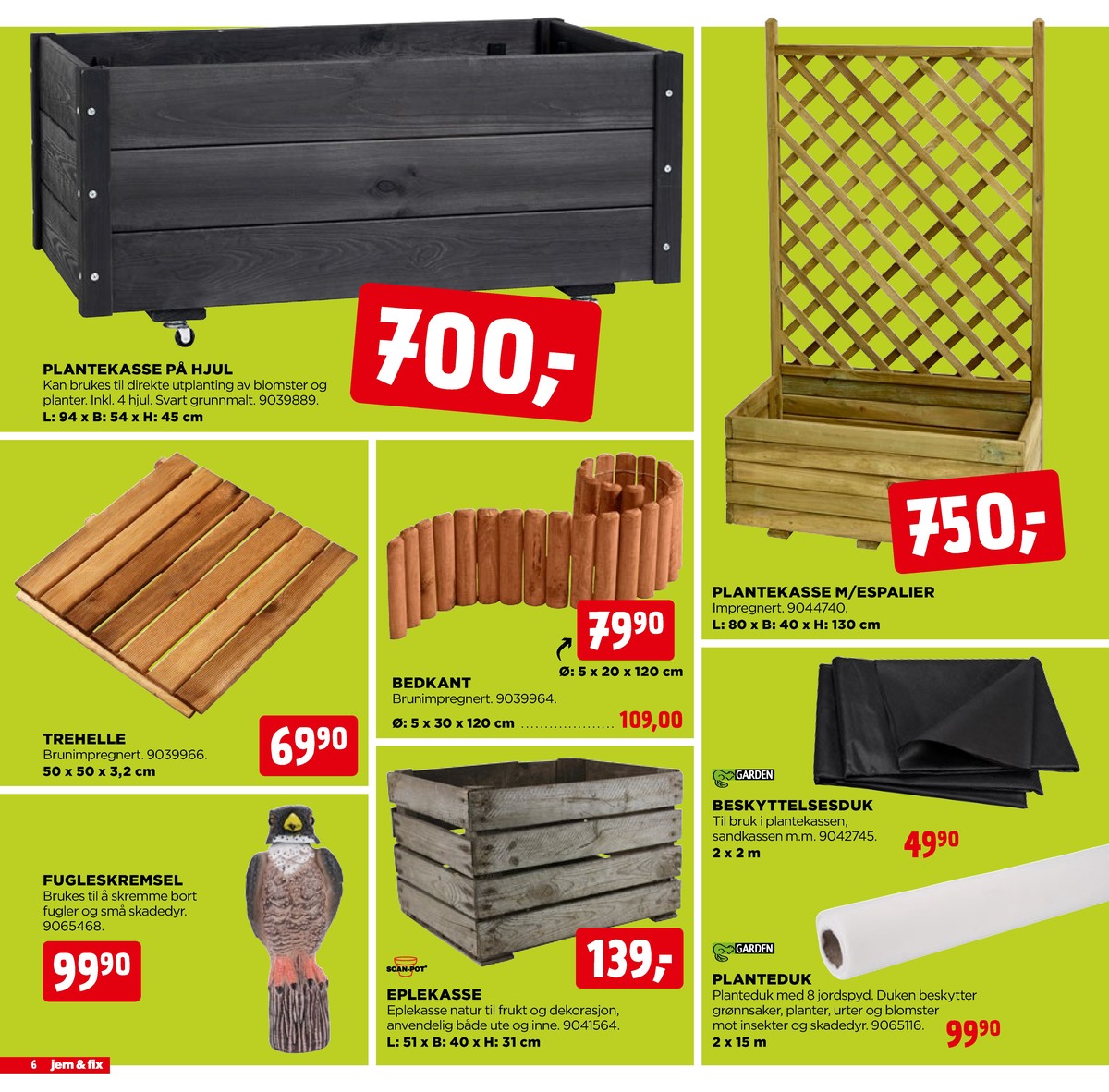 Se Jem & Fix kundeavis for uge 15 på Tilbudsuken.no. Se gode tilbud på mange varer. Les kundeavisen her! Side 6