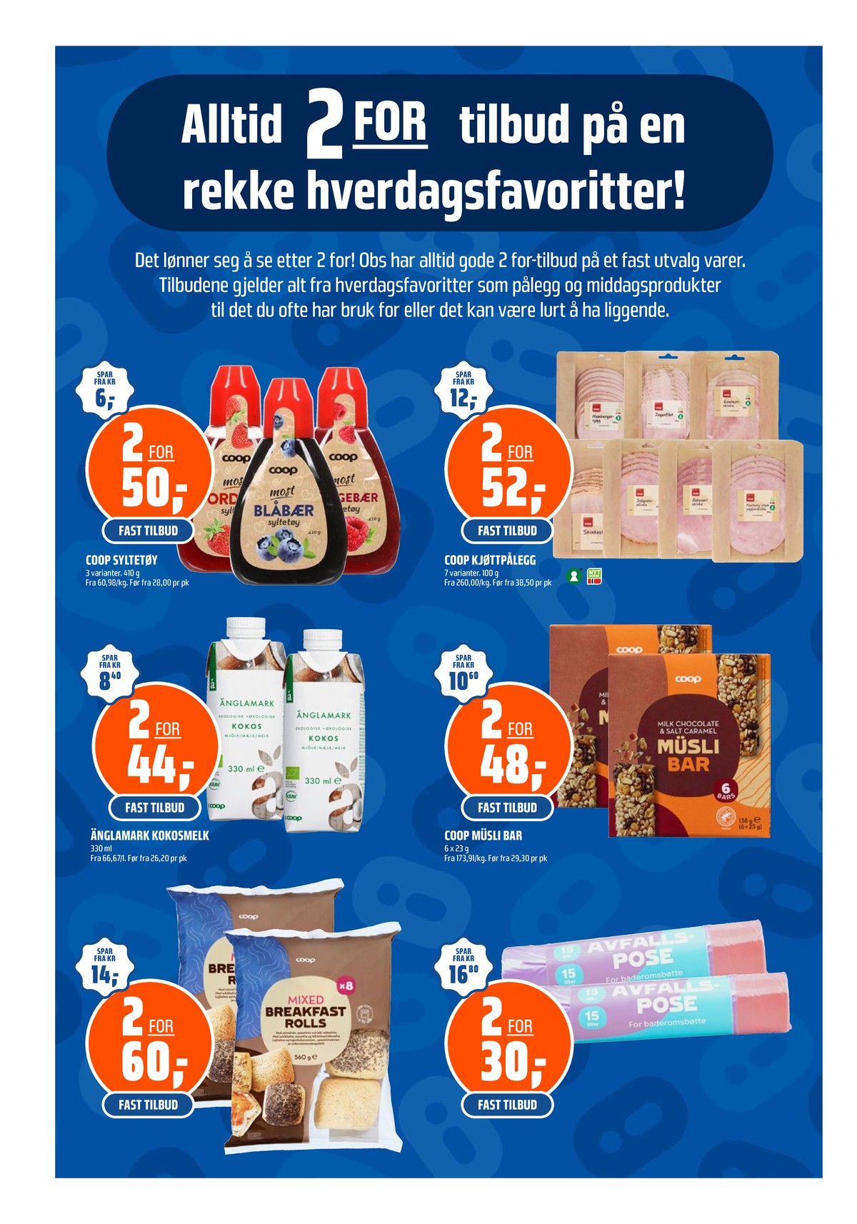 Se Coop Obs kundeavis for uge 15 på Tilbudsuken.no. Se gode tilbud på mange varer. Les kundeavisen her! Side 26