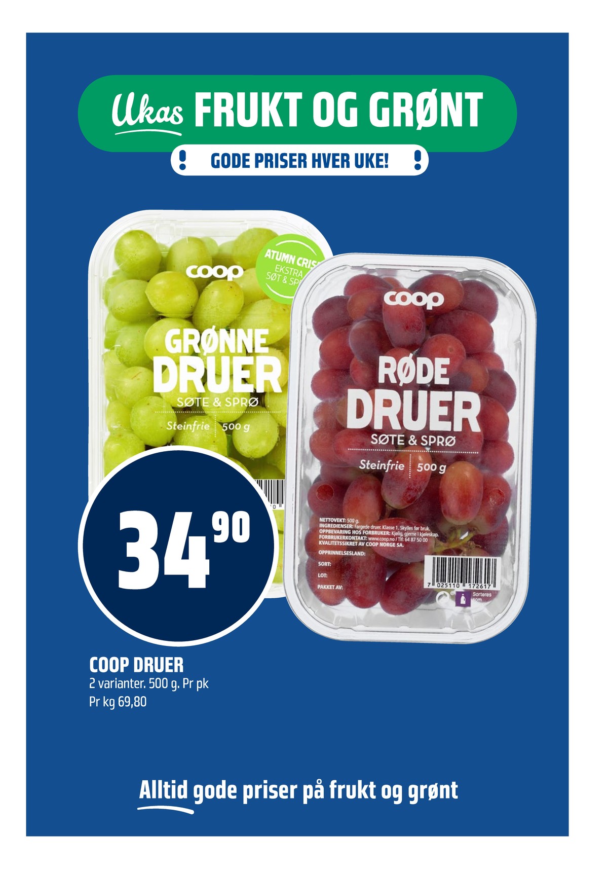 Se Coop Obs kundeavis for uge 15 på Tilbudsuken.no. Se gode tilbud på mange varer. Les kundeavisen her! Side 7