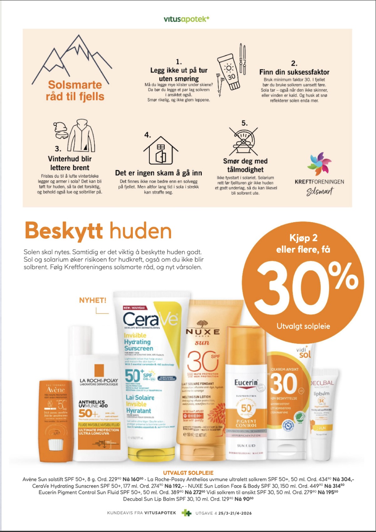 Se Vitus Apotek kundeavis for uge 15 på Tilbudsuken.no. Se gode tilbud på mange varer. Les kundeavisen her! Side 3