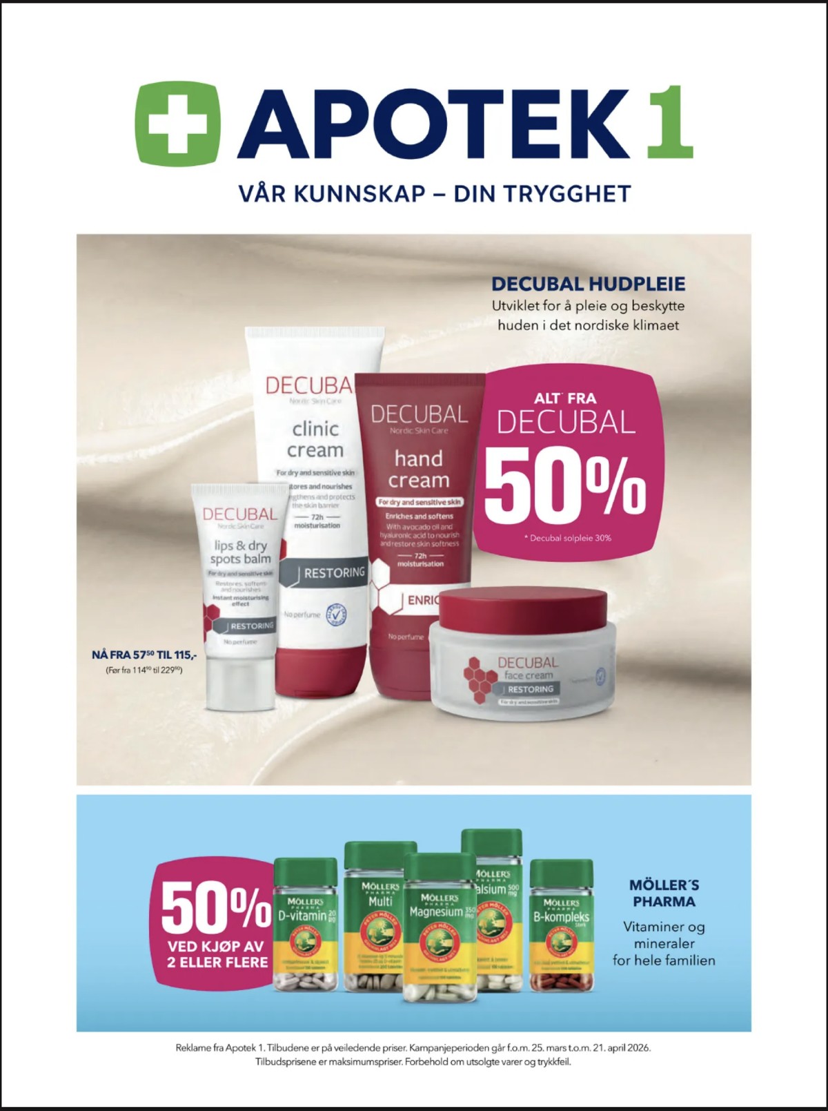 Se Apotek 1 kundeavis for uge 15 på Tilbudsuken.no. Se gode tilbud på mange varer. Les kundeavisen her! Side 1