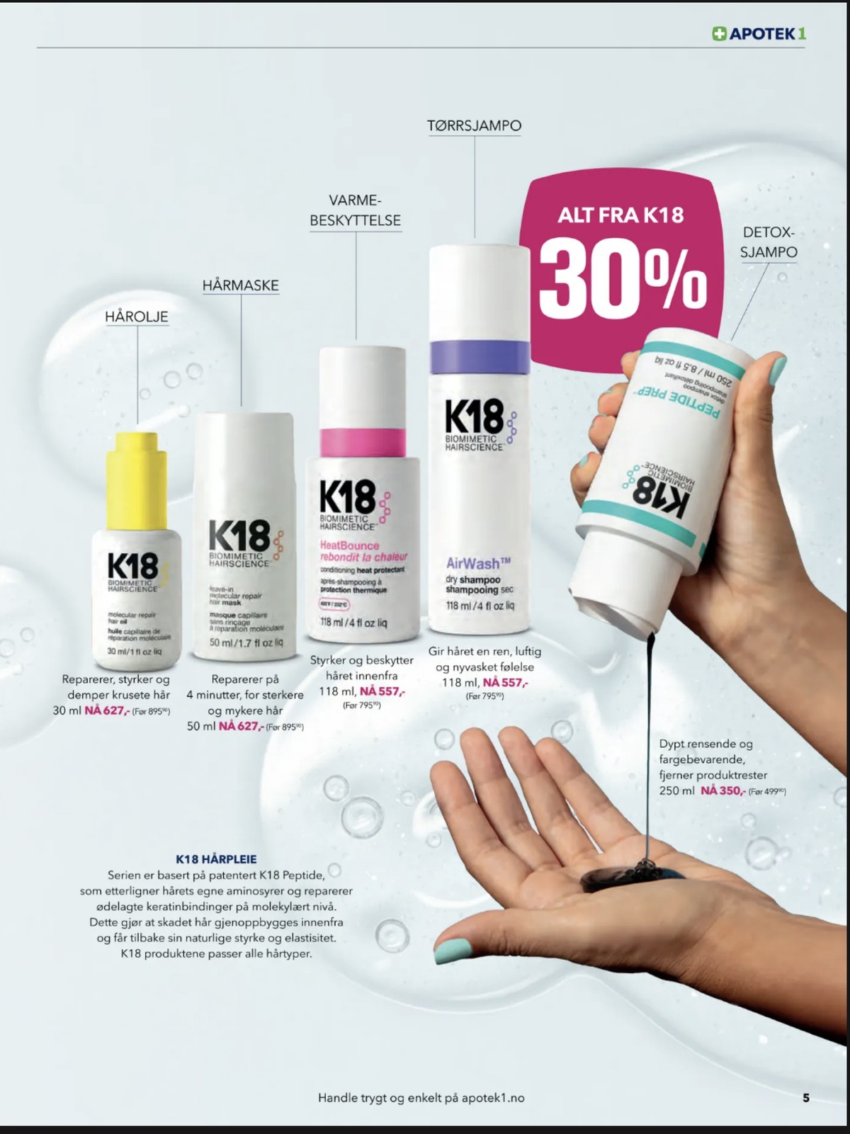 Se Apotek 1 kundeavis for uge 15 på Tilbudsuken.no. Se gode tilbud på mange varer. Les kundeavisen her! Side 5