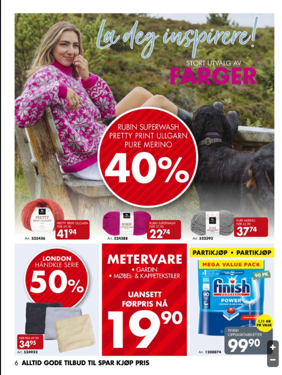 Se Sparkjøp kundeavis for uge 16 på Tilbudsuken.no. Se gode tilbud på mange varer. Les kundeavisen her! Side 6