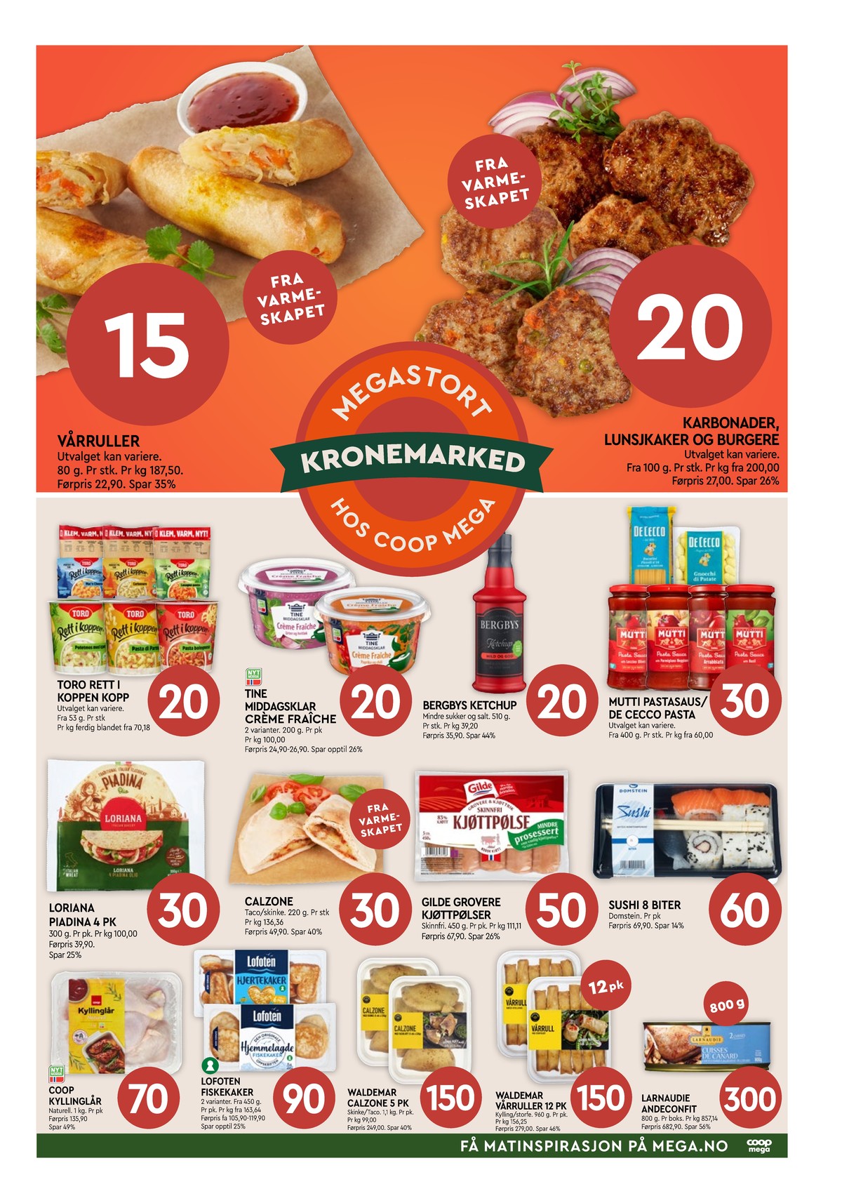 Se Coop Mega kundeavis for uge 16 på Tilbudsuken.no. Se gode tilbud på mange varer. Les kundeavisen her! Side 3