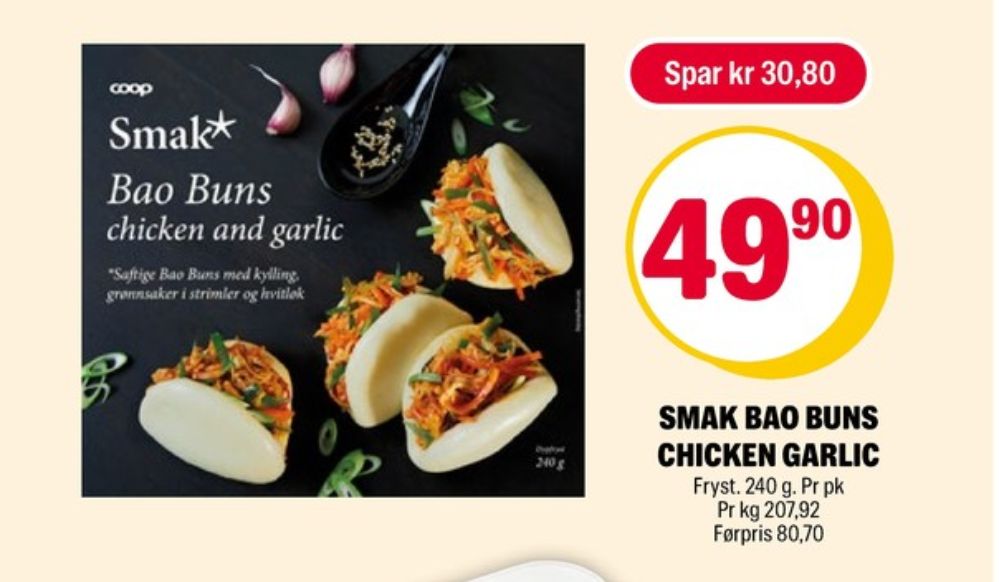 Smak, Bao Buns Chicken and Garlic