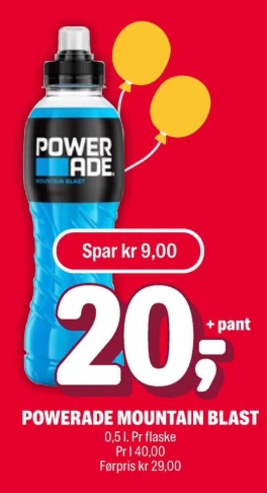 Powerade, Restitusjonsdrikk