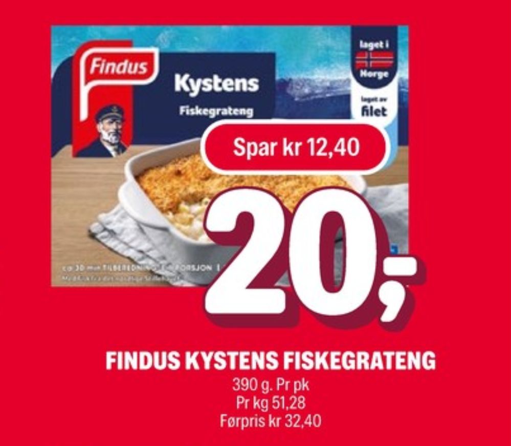 Findus, Kystens Fiskegrateng