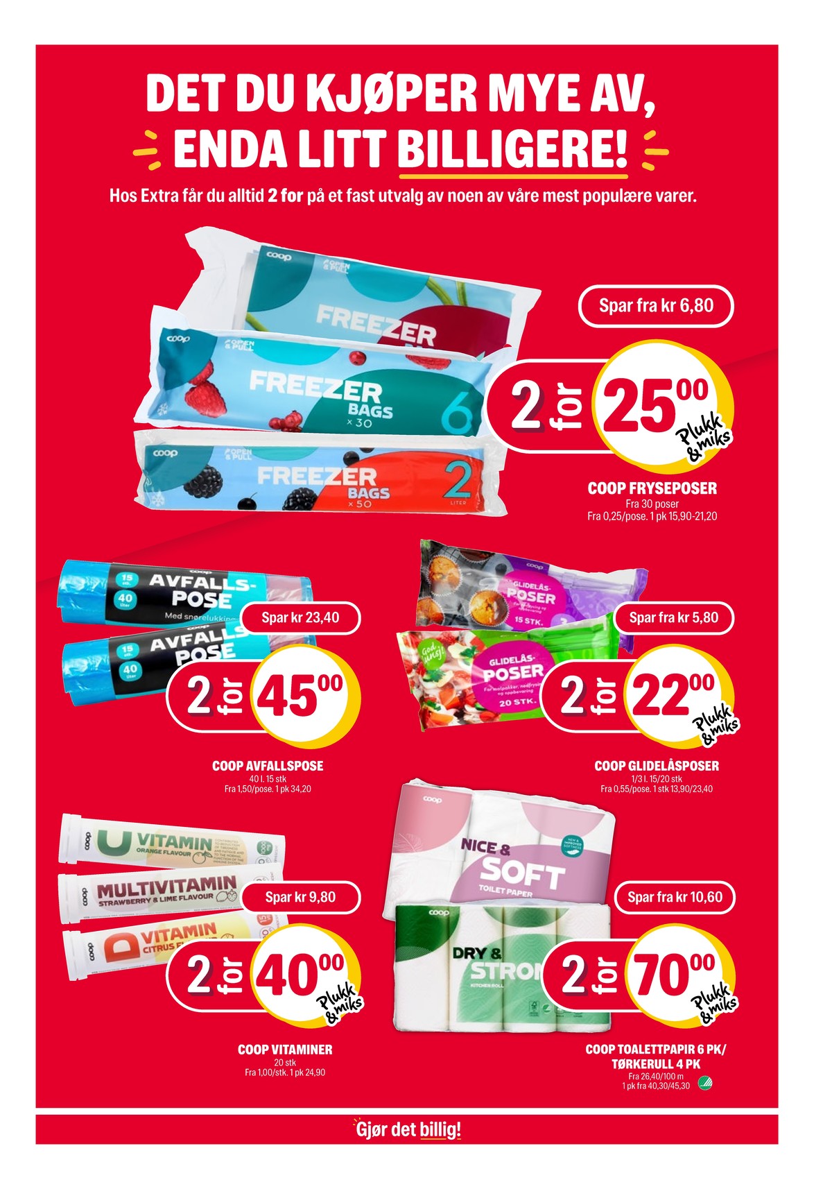 Se Coop Extra kundeavis for uge 16 på Tilbudsuken.no. Se gode tilbud på mange varer. Les kundeavisen her! Side 23