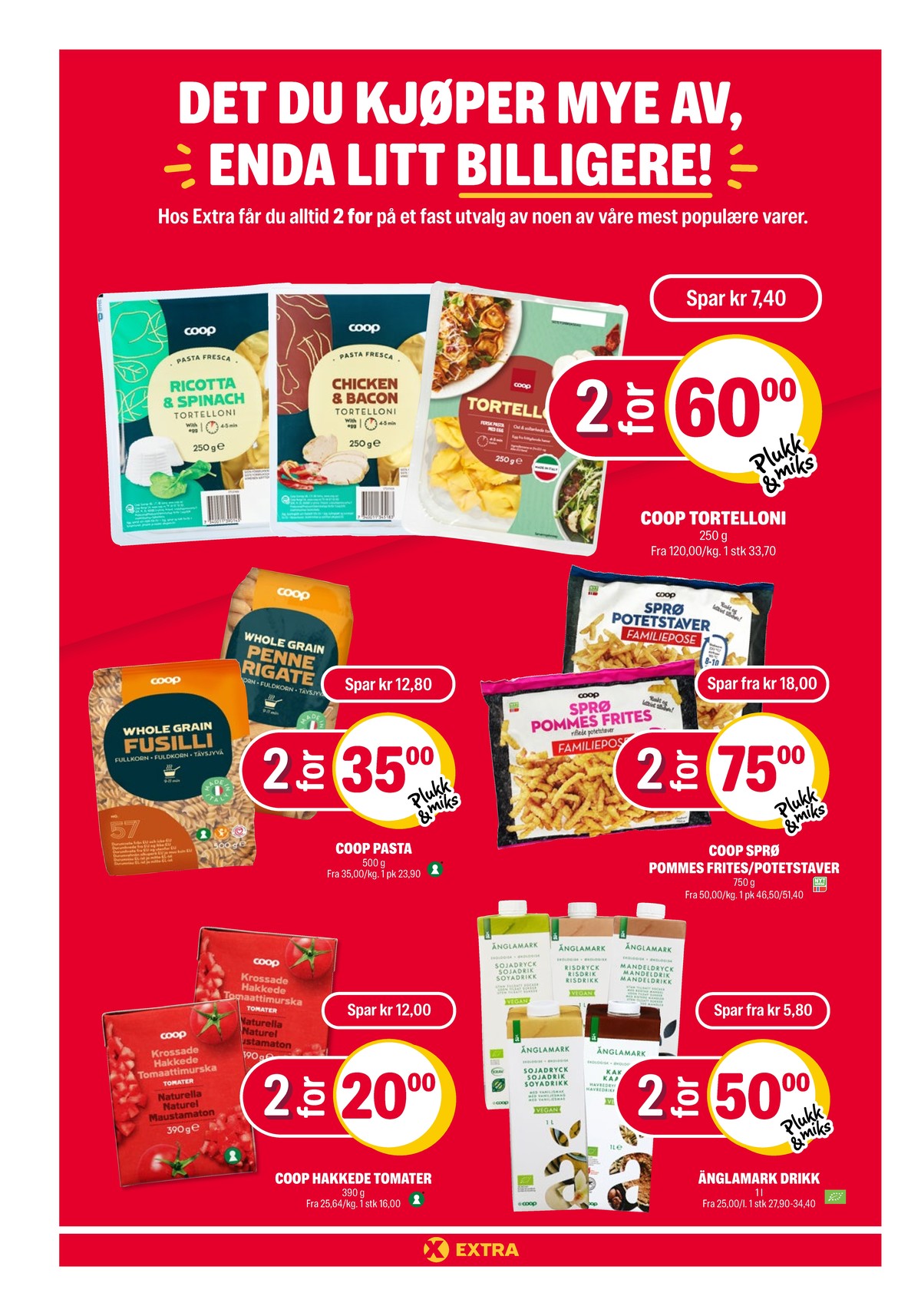 Se Coop Extra kundeavis for uge 16 på Tilbudsuken.no. Se gode tilbud på mange varer. Les kundeavisen her! Side 24