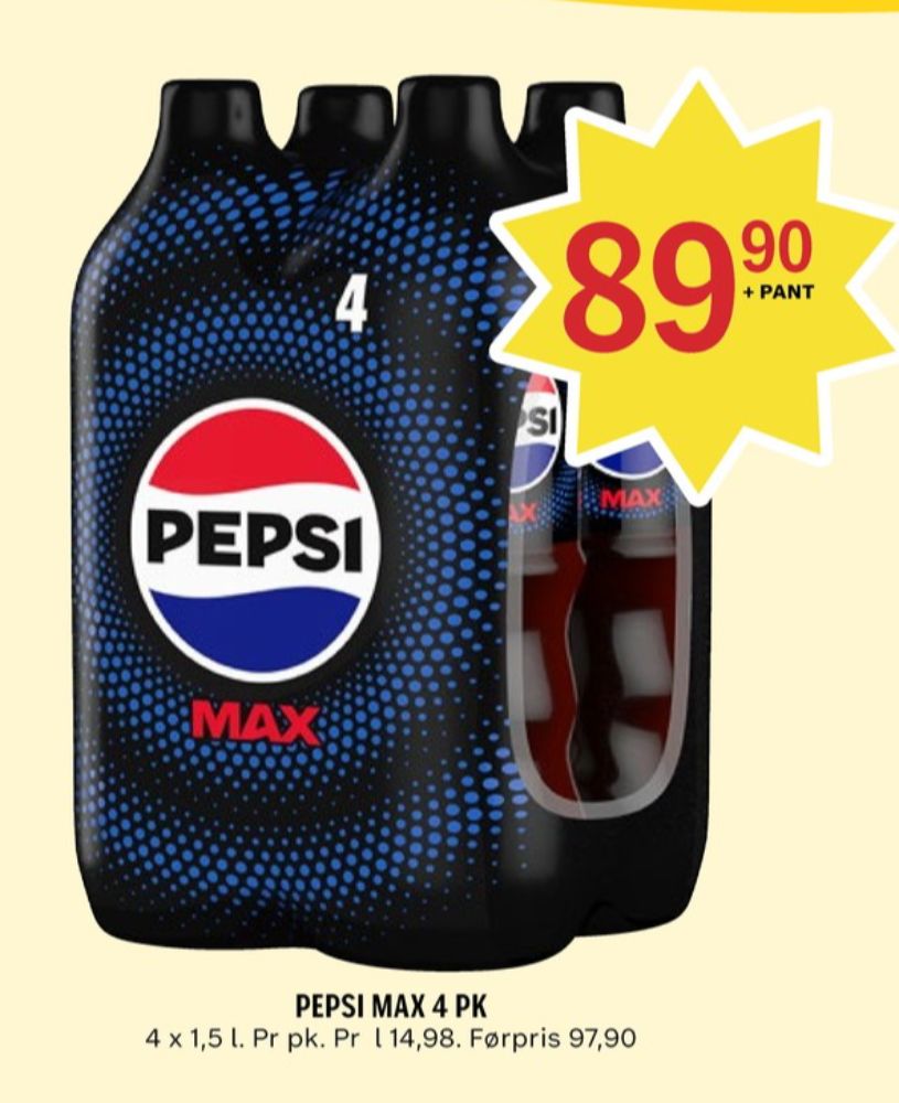 Pepsi Max, Pepsi Max 4 pk.