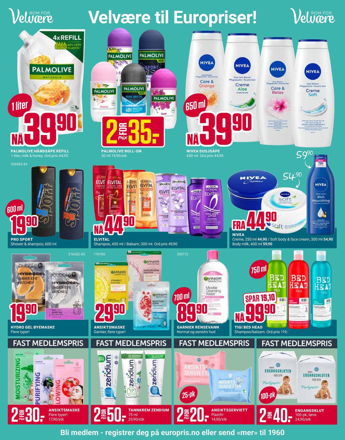 Se Europris kundeavis for uke 16 på Tilbudsuken.no. Se gode tilbud på mange varer, f.eks. flytende håndsåpe palmolive eller roll-on palmolive. Les kundeavisen her! Side 2