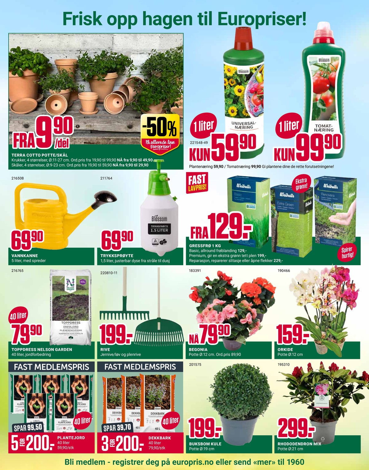 Se Europris kundeavis for uke 16 på Tilbudsuken.no. Se gode tilbud på mange varer, f.eks. hagepotte ukjent eller vannkanne ukjent. Les kundeavisen her! Side 11