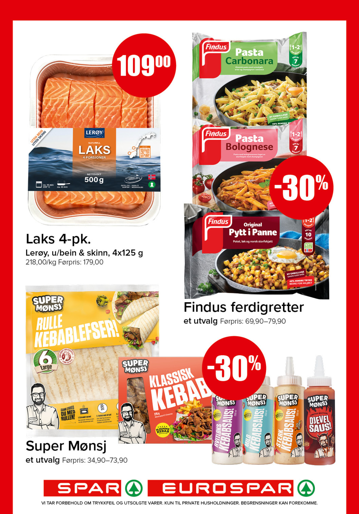 Se Spar - Eurospar kundeavis for uke 16 på Tilbudsuken.no. Se gode tilbud på mange varer, f.eks. laksefilet lerøy eller pasta bolognese findus. Les kundeavisen her! Side 7