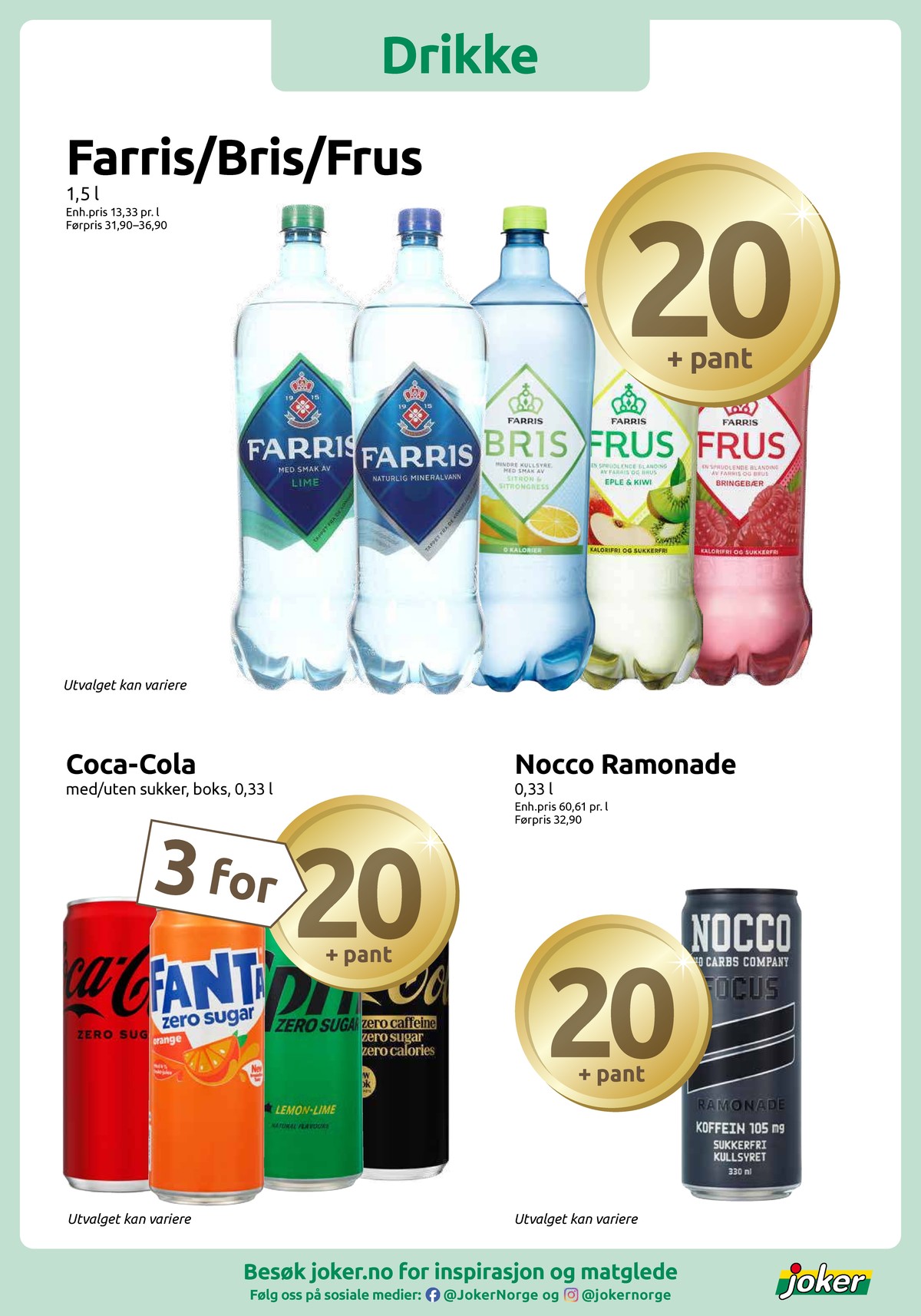 Se Joker kundeavis for uge 16 på Tilbudsuken.no. Se gode tilbud på mange varer. Les kundeavisen her! Side 11