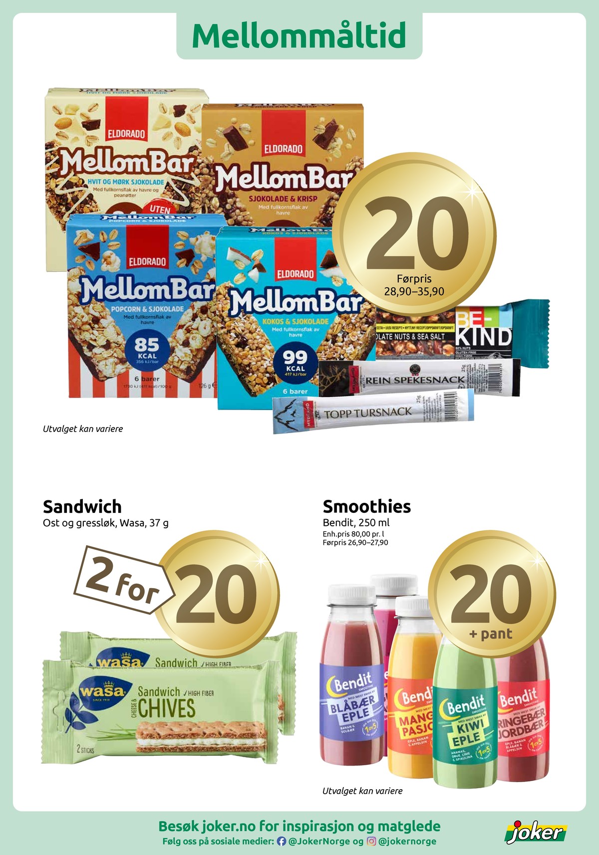 Se Joker kundeavis for uge 16 på Tilbudsuken.no. Se gode tilbud på mange varer. Les kundeavisen her! Side 5