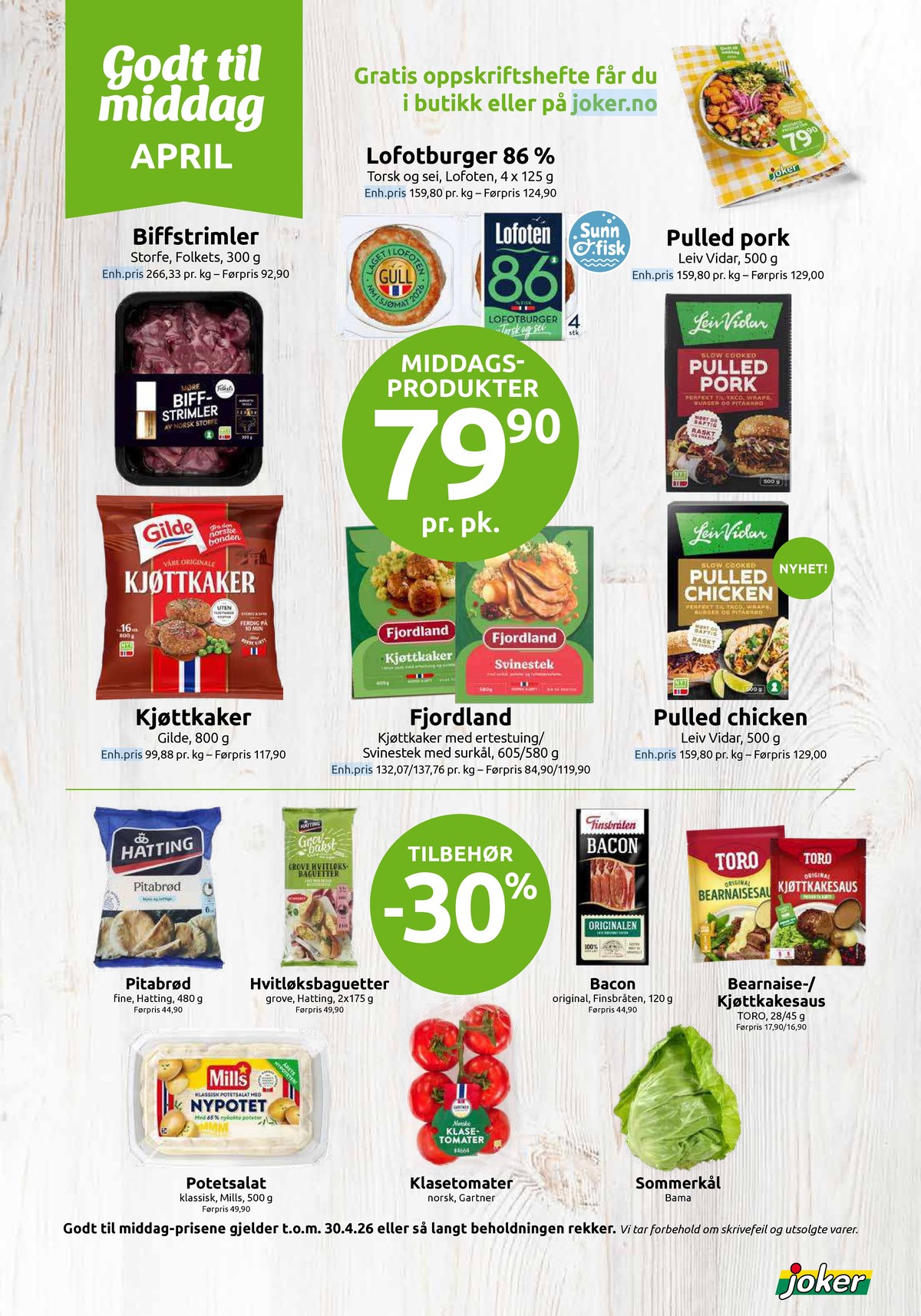 Se Joker kundeavis for uge 16 på Tilbudsuken.no. Se gode tilbud på mange varer. Les kundeavisen her! Side 6