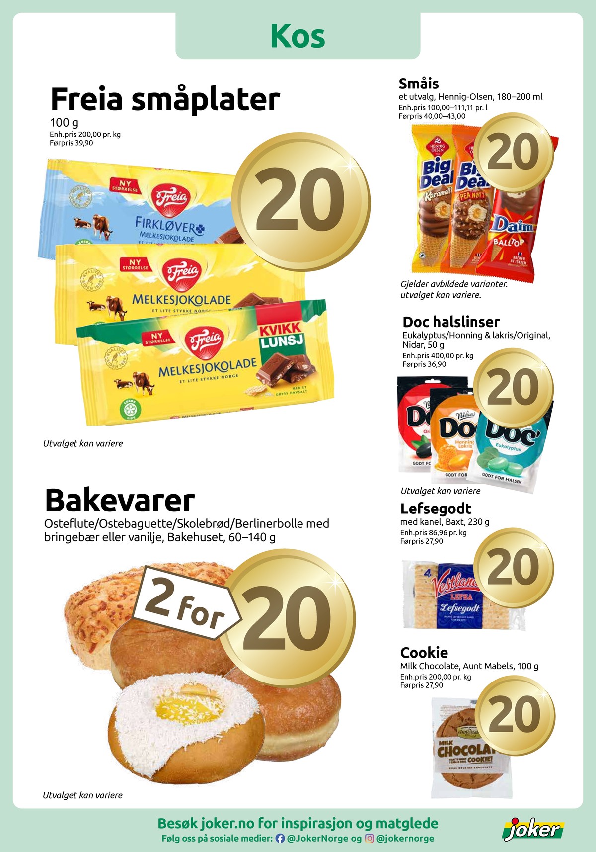 Se Joker kundeavis for uge 16 på Tilbudsuken.no. Se gode tilbud på mange varer. Les kundeavisen her! Side 10