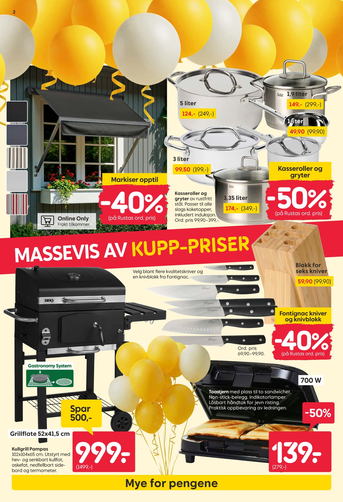 Se Rusta kundeavis for uke 16 på Tilbudsuken.no. Se gode tilbud på mange varer, f.eks. gryte ukjent eller gryte ukjent. Les kundeavisen her! Side 2