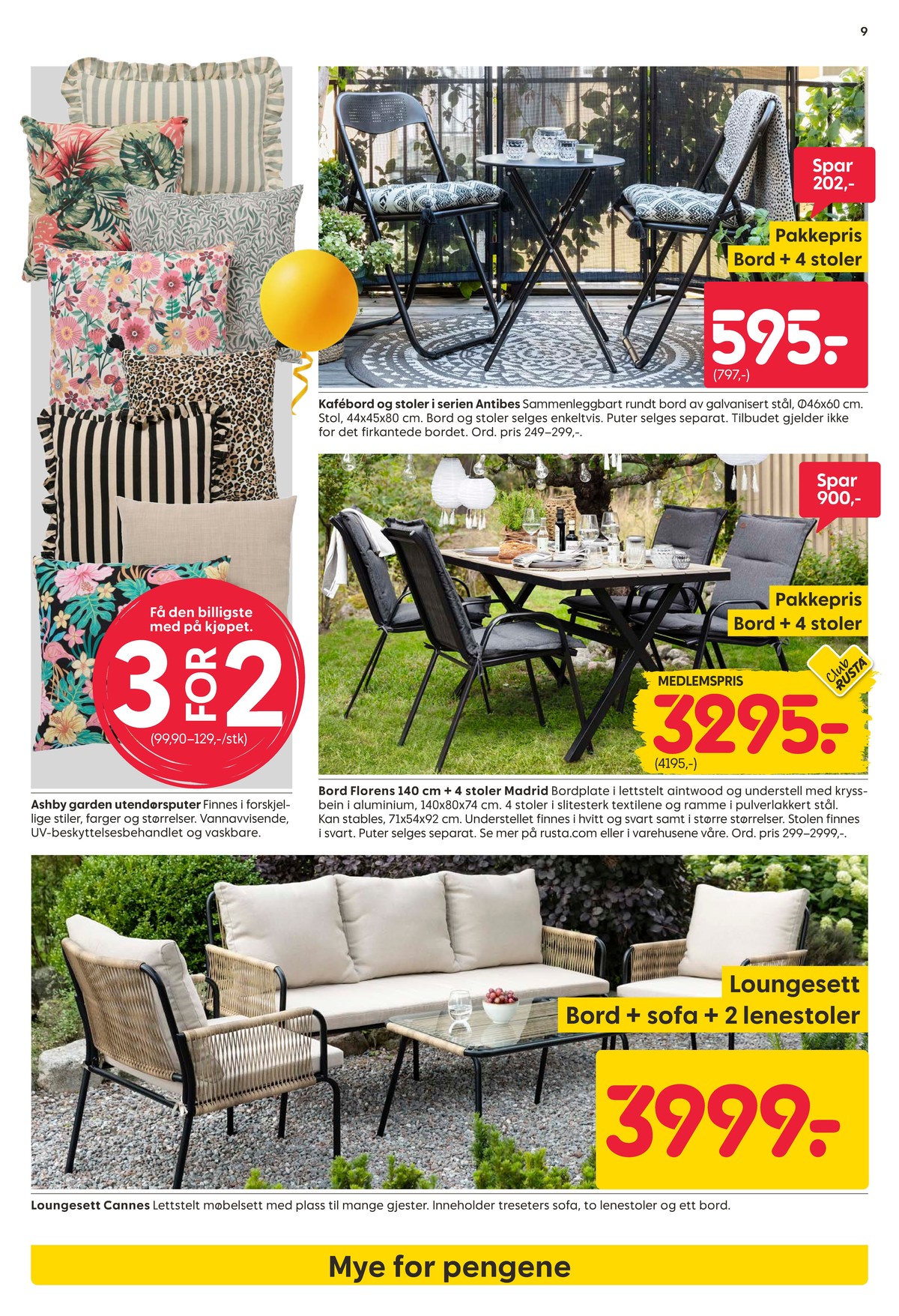 Se Rusta kundeavis for uke 16 på Tilbudsuken.no. Se gode tilbud på mange varer, f.eks. hagepute ashby garden eller kafesett ukjent. Les kundeavisen her! Side 9