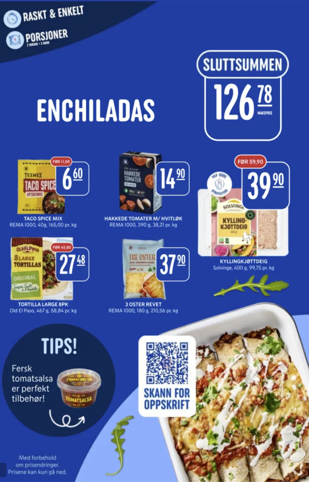 Se Rema 1000 kundeavis for uke 16 på Tilbudsuken.no. Se gode tilbud på mange varer, f.eks. krydder rema 1000 eller hakkede tomater hvitløk rema 1000. Les kundeavisen her! Side 3