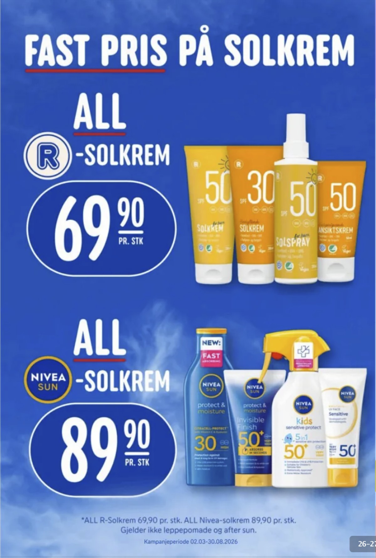 Se Rema 1000 kundeavis for uke 16 på Tilbudsuken.no. Se gode tilbud på mange varer, f.eks. solkrem rema 1000 eller solkrem nivea. Les kundeavisen her! Side 26