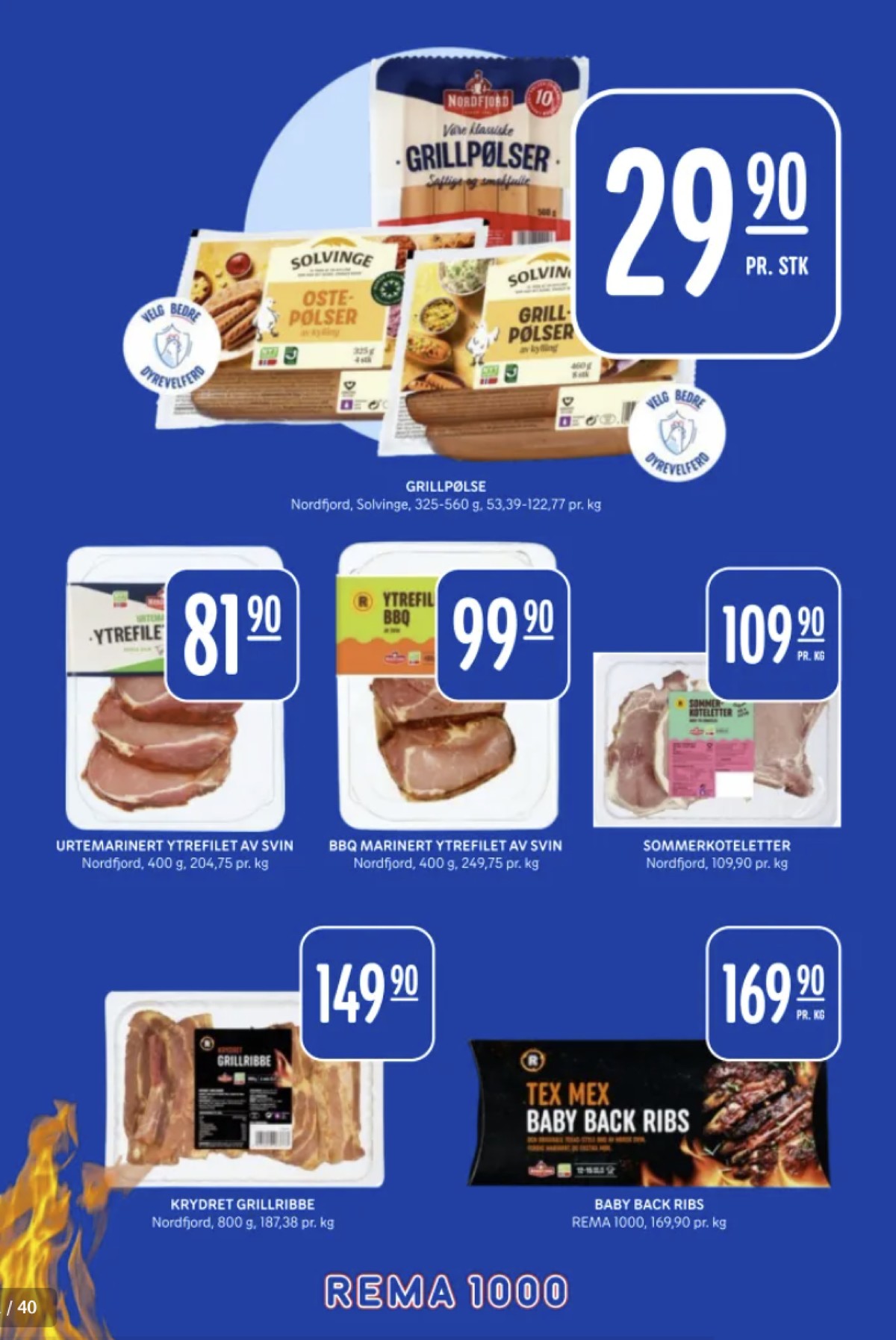 Se Rema 1000 kundeavis for uke 16 på Tilbudsuken.no. Se gode tilbud på mange varer, f.eks. grillpølser solvinge eller grillpølser nordfjord. Les kundeavisen her! Side 31