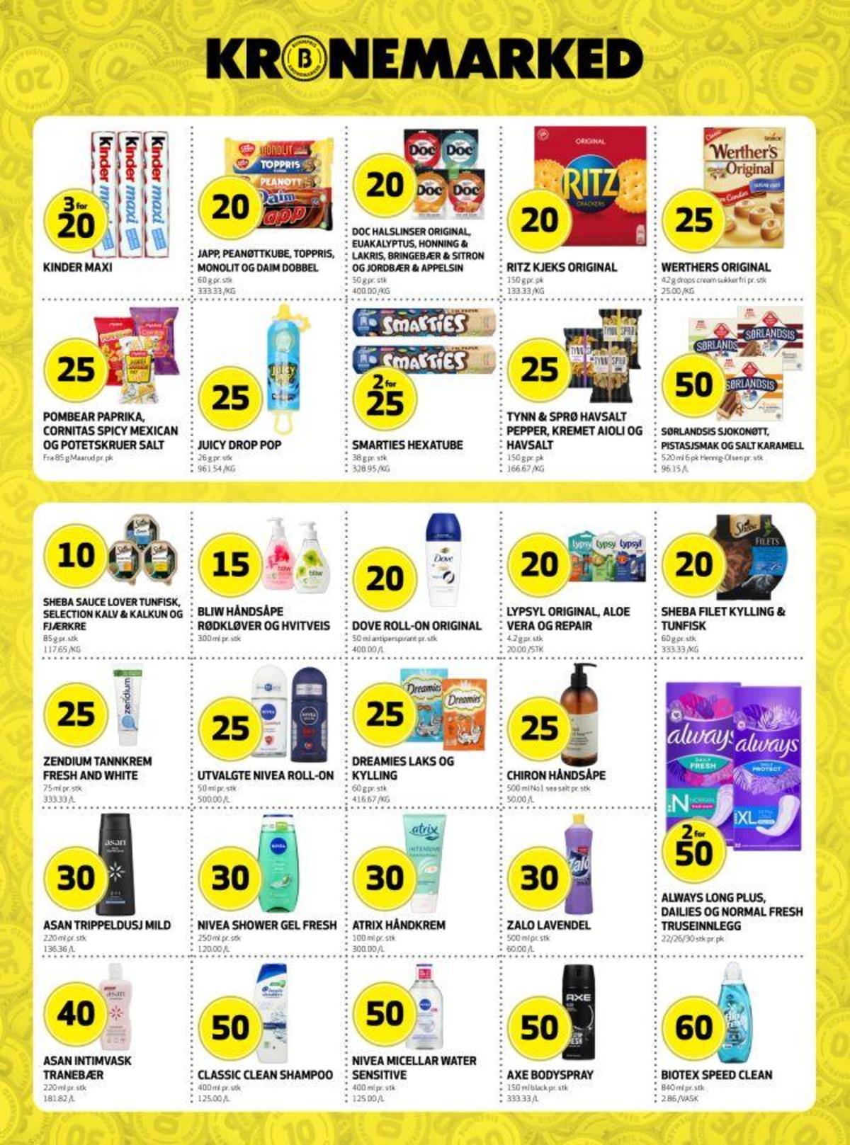 Se Bunnpris kundeavis for uke 16 på Tilbudsuken.no. Se gode tilbud på mange varer, f.eks. sjokoladebar maxi eller kattemat sheba. Les kundeavisen her! Side 22