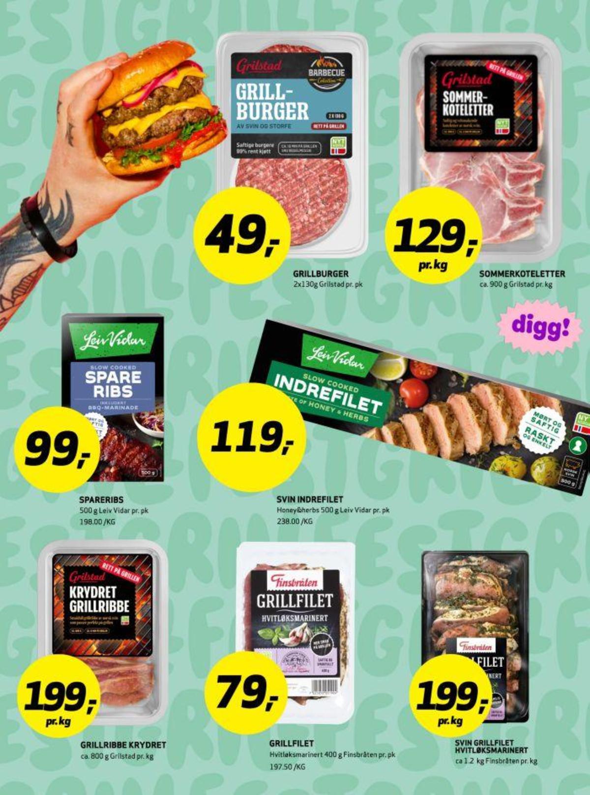 Se Bunnpris kundeavis for uke 16 på Tilbudsuken.no. Se gode tilbud på mange varer, f.eks. hakkebiff grilstad eller svinekoteletter grilstad. Les kundeavisen her! Side 7