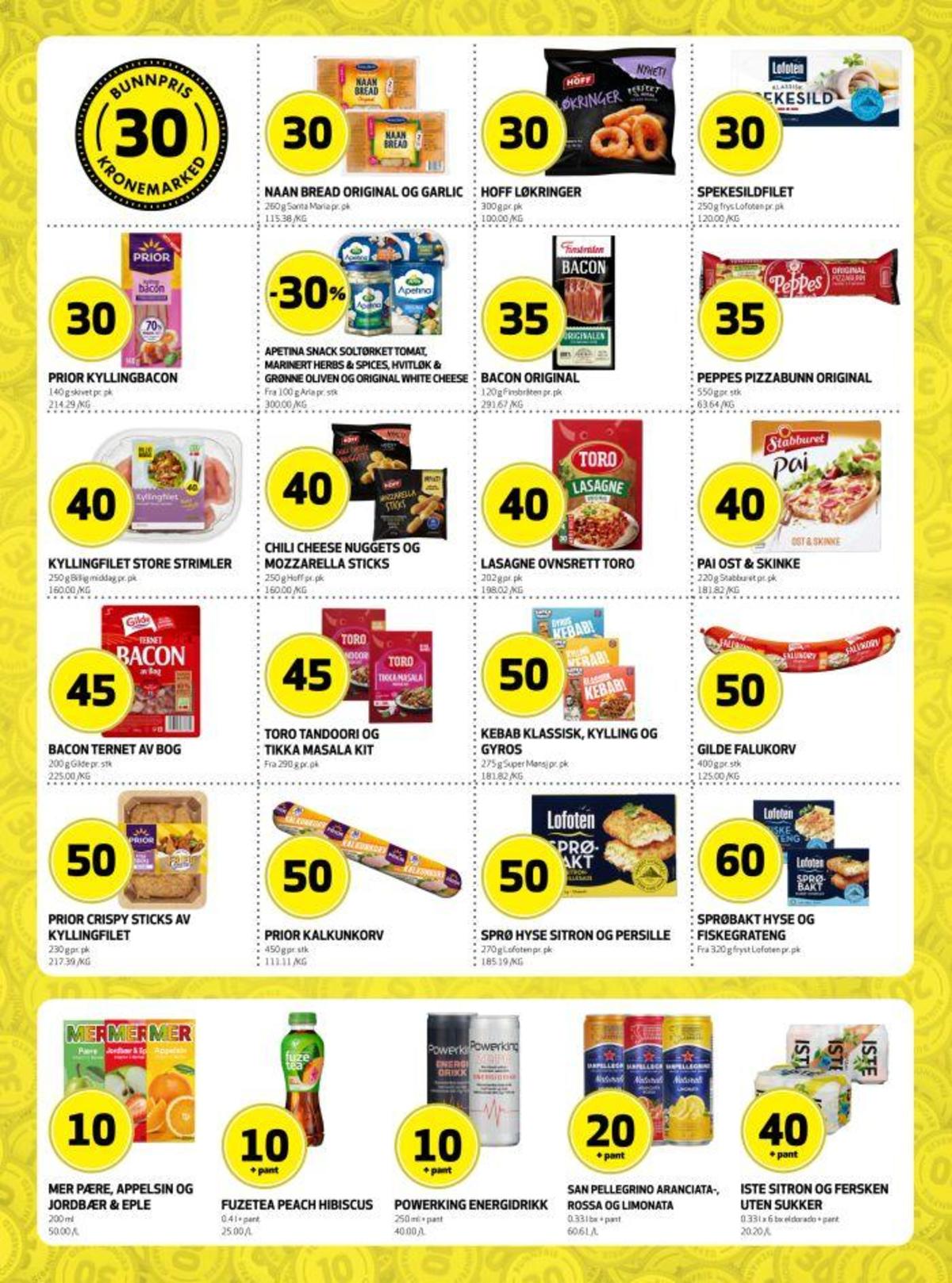 Se Bunnpris kundeavis for uke 16 på Tilbudsuken.no. Se gode tilbud på mange varer, f.eks. naanbrød santa maria eller løkringer hoff. Les kundeavisen her! Side 8