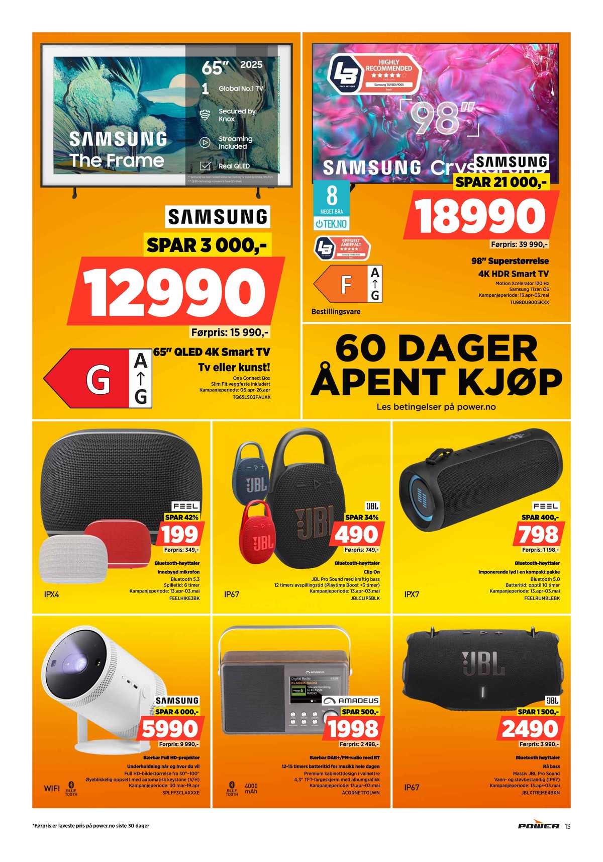 Se Power kundeavis for uge 16 på Tilbudsuken.no. Se gode tilbud på mange varer. Les kundeavisen her! Side 13