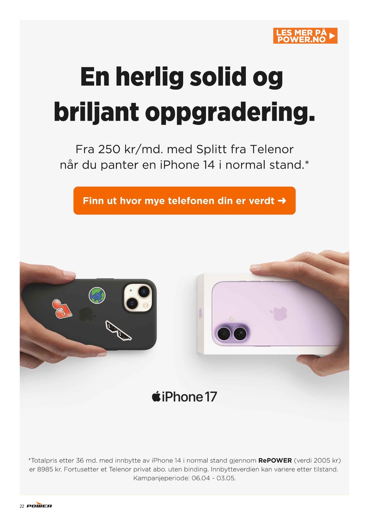 Se Power kundeavis for uge 16 på Tilbudsuken.no. Se gode tilbud på mange varer. Les kundeavisen her! Side 22