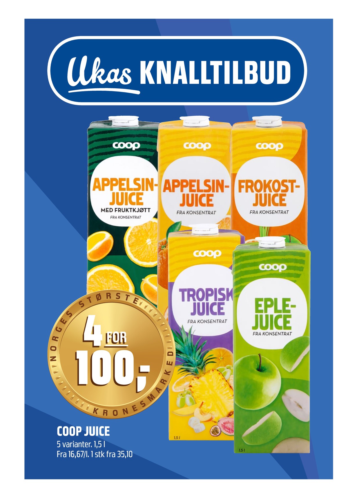 Se Coop Obs kundeavis for uge 16 på Tilbudsuken.no. Se gode tilbud på mange varer. Les kundeavisen her! Side 2