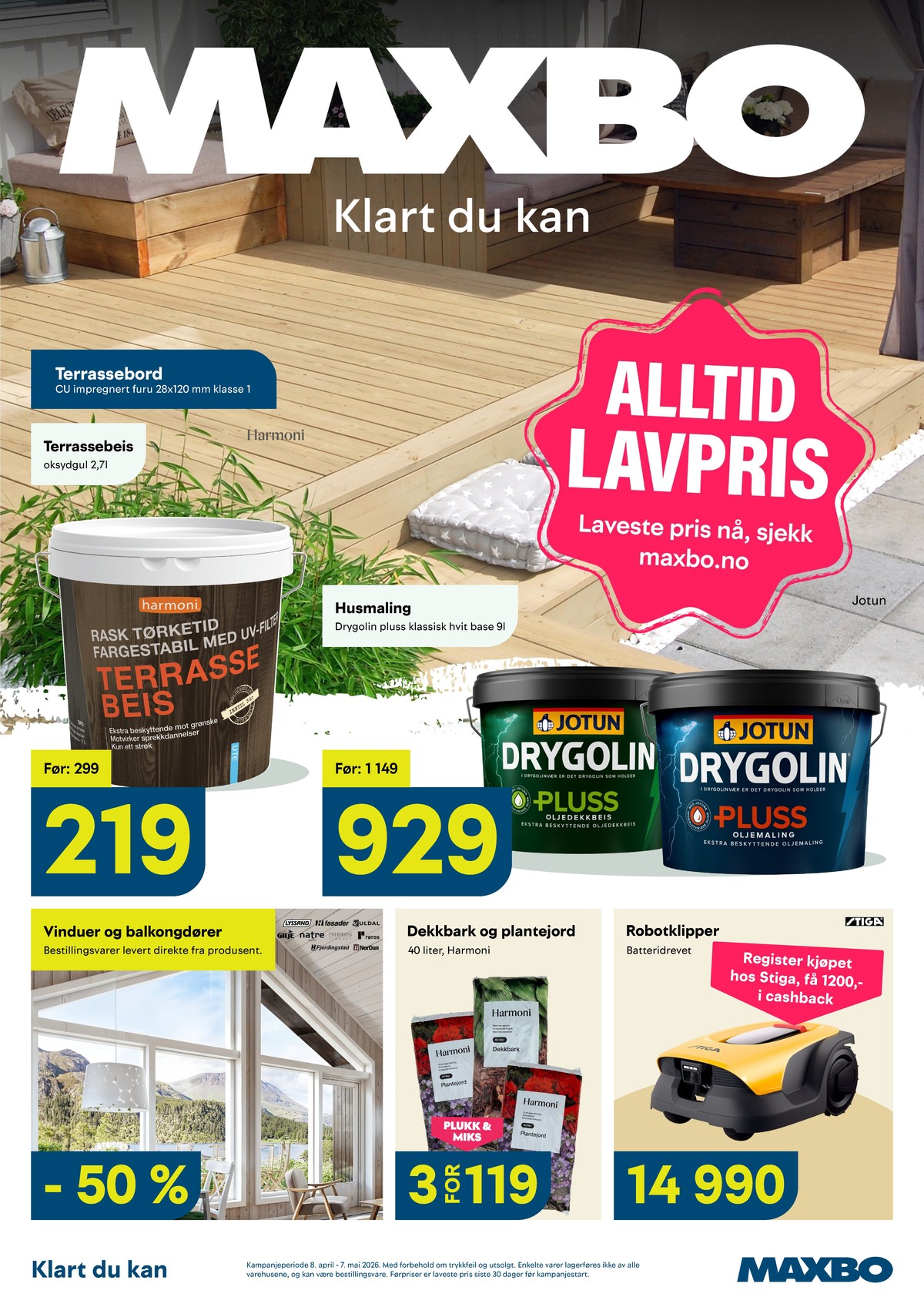 Se Maxbo kundeavis for uge 17 på Tilbudsuken.no. Se gode tilbud på mange varer. Les kundeavisen her! Side 1