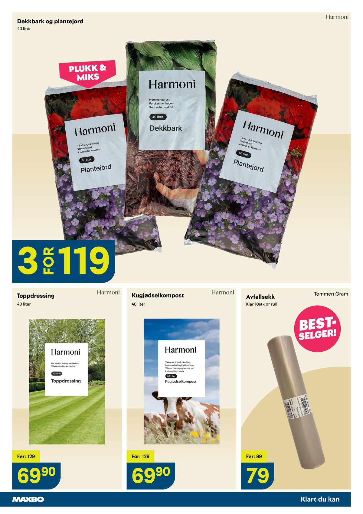 Se Maxbo kundeavis for uge 17 på Tilbudsuken.no. Se gode tilbud på mange varer. Les kundeavisen her! Side 15