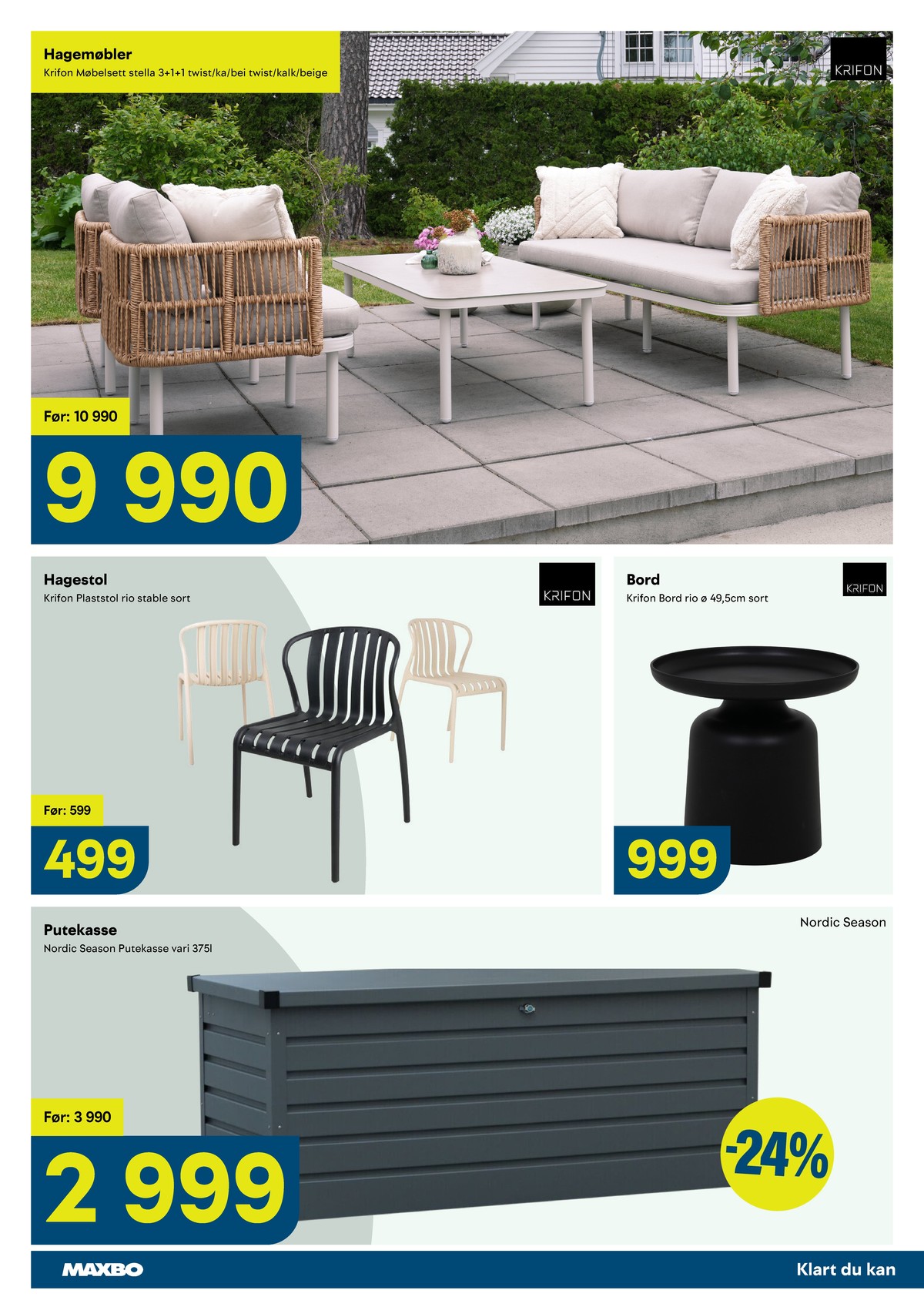 Se Maxbo kundeavis for uge 17 på Tilbudsuken.no. Se gode tilbud på mange varer. Les kundeavisen her! Side 20