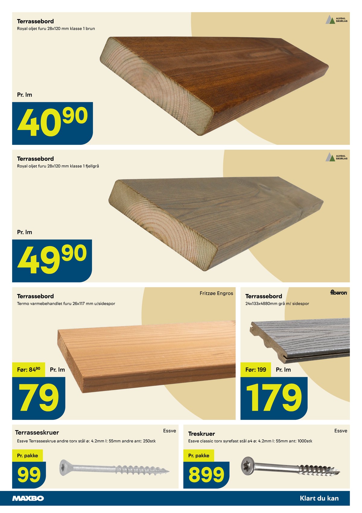 Se Maxbo kundeavis for uge 17 på Tilbudsuken.no. Se gode tilbud på mange varer. Les kundeavisen her! Side 7