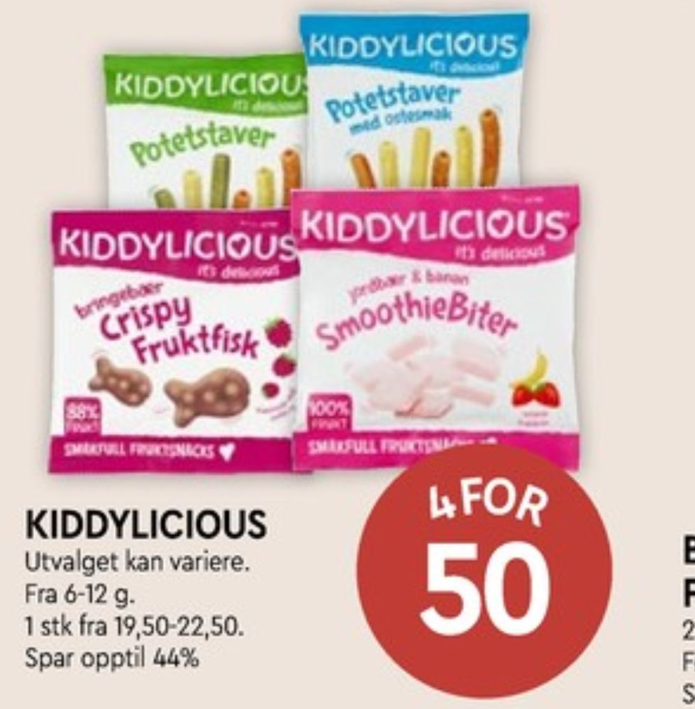 Kiddylicious, Snacks