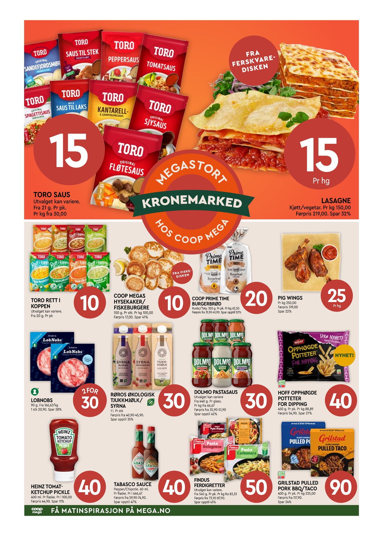 Se Coop Mega kundeavis for uge 17 på Tilbudsuken.no. Se gode tilbud på mange varer. Les kundeavisen her! Side 2