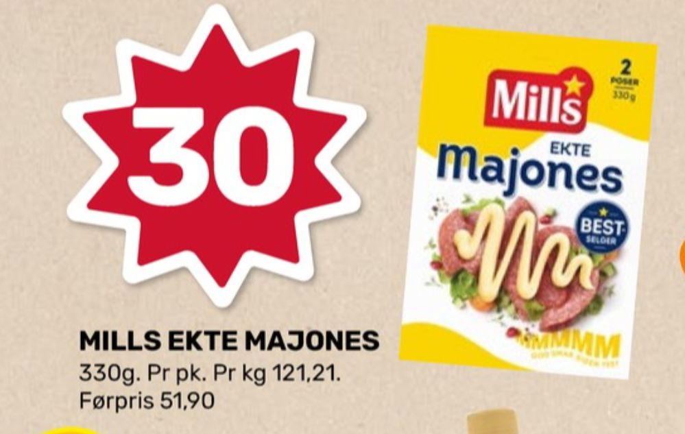 Mills, Ekte Majones